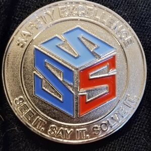 Safety Award Medal Hardison Downey Business Promotional metal keepsake